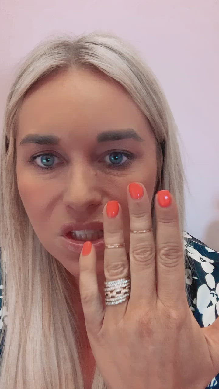 Hammered Knuckle Demi Fine Ring