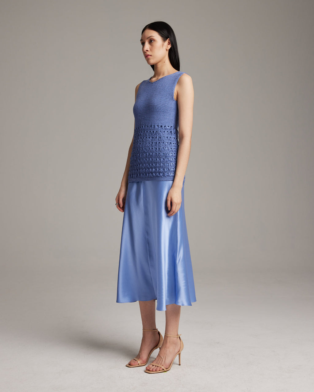 Mesh Knit Linen Tunic