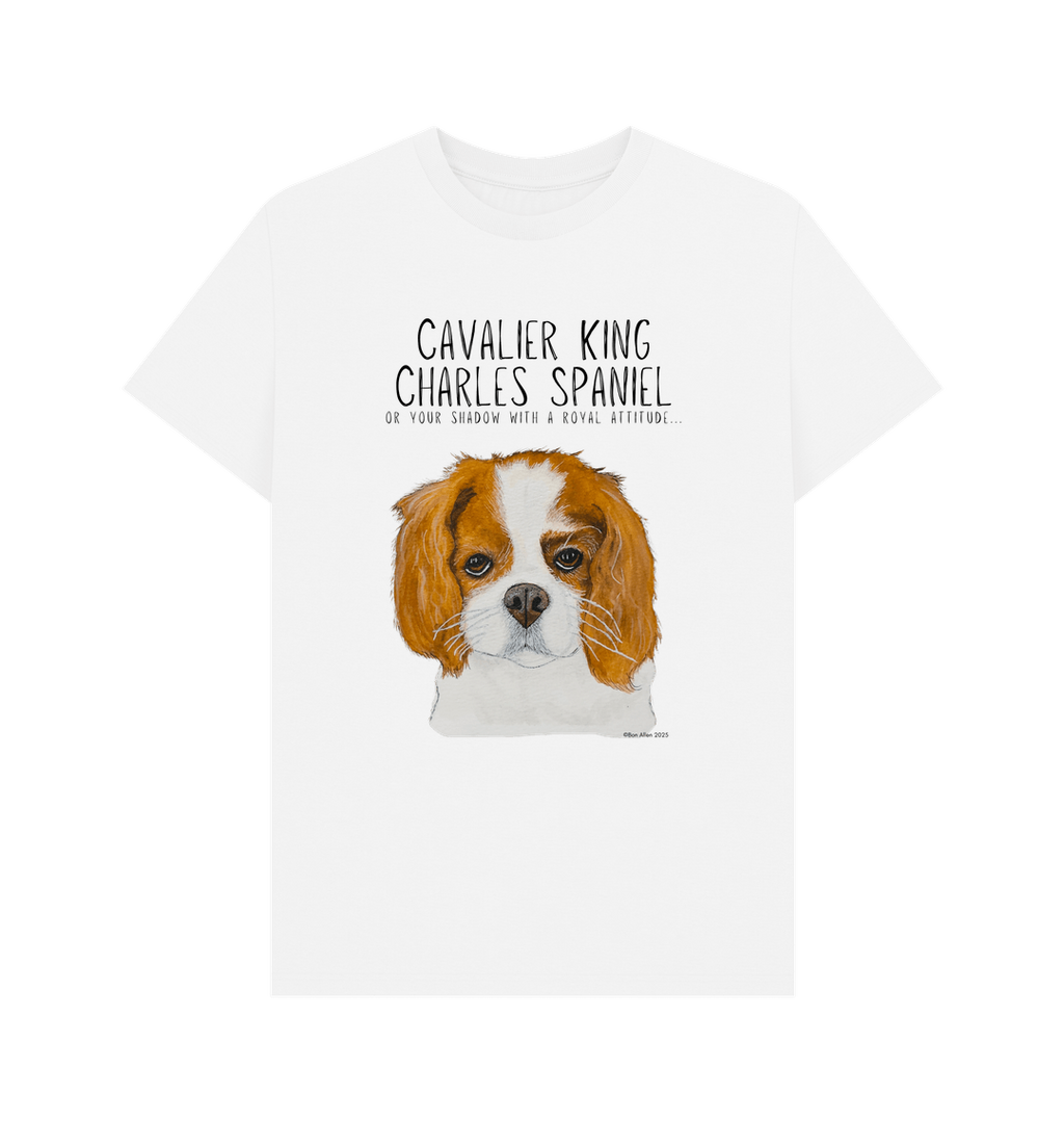 Obey the Crown: Sustainable Men’s T-Shirt Featuring Your Regal Shadow (Cavalier Style)