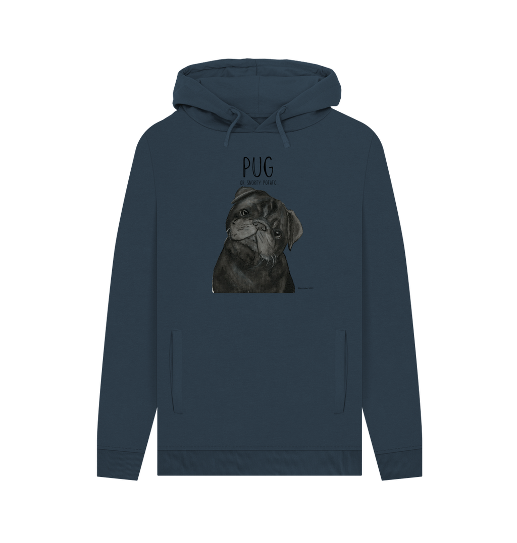 Snorty Potato Men’s Hoodie – Cozy Pug Vibes for Dog Lovers!