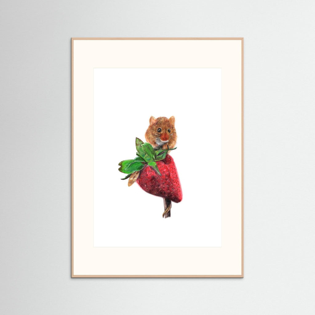 Field Mouse Wildlife Art Print | Wildlife Wall Art for Nature Lovers