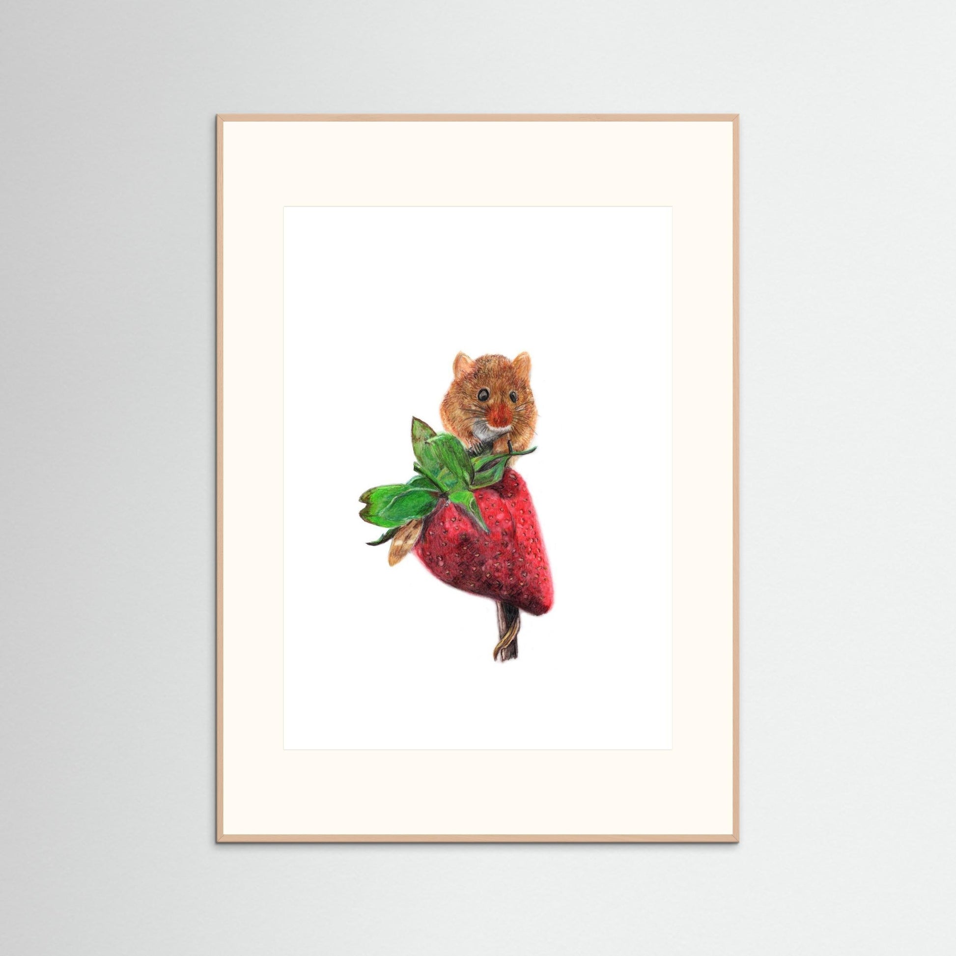 Field Mouse Wildlife Art Print | Wildlife Wall Art for Nature Lovers