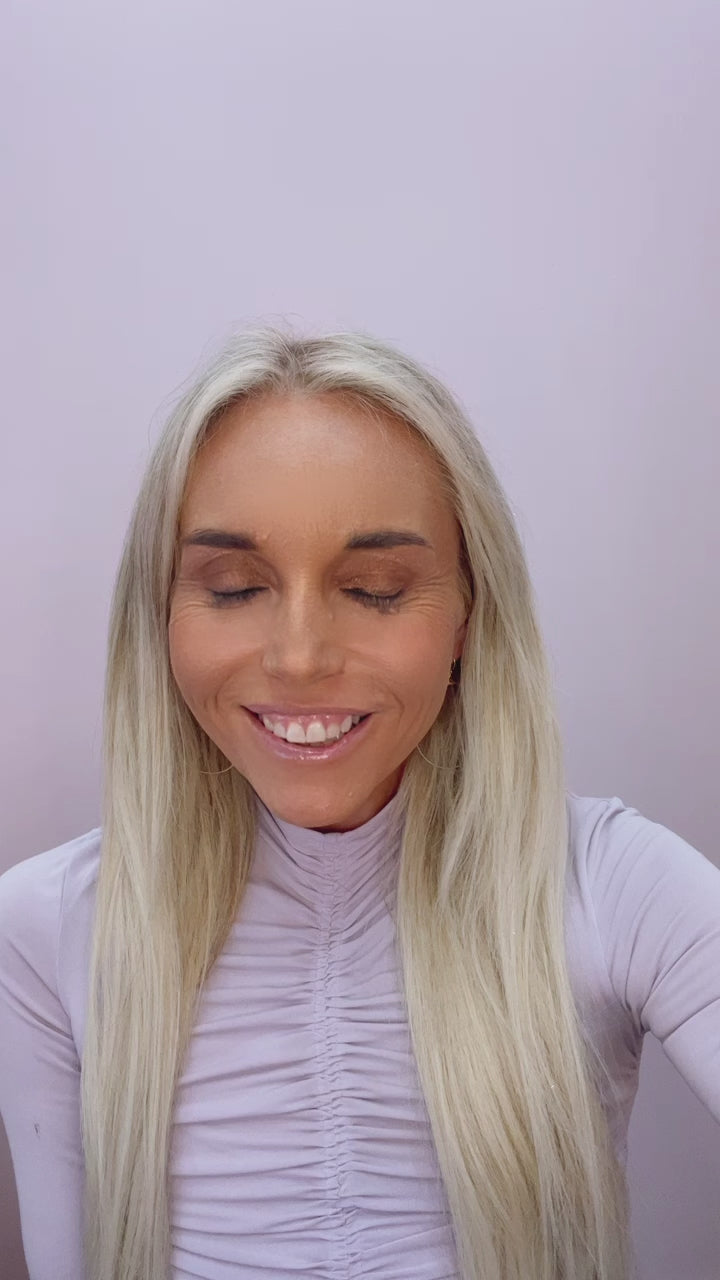 Large Featherweight Hoop Earring in Silver with Gold Wrap