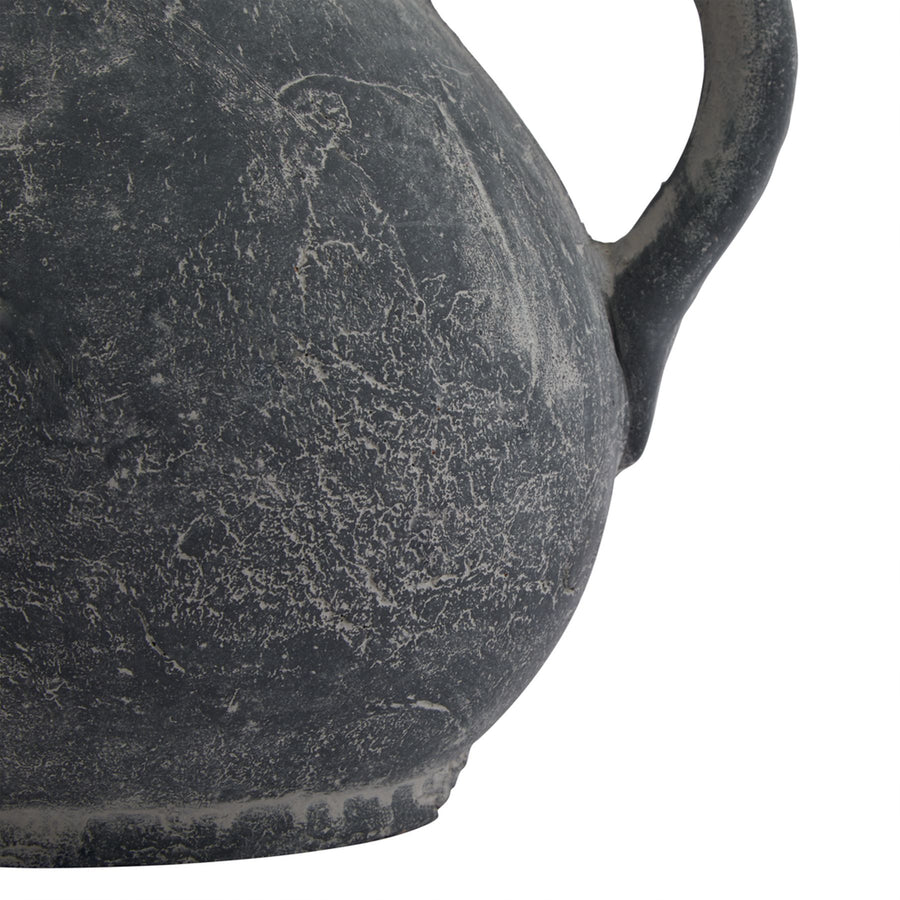 Bring Timeless Mediterranean Charm to Your Collection with Our Striking Amalfi Grey Jug - Crafted Ceramic Decor for Modern Farmhouse & Coastal Styles by Hill Interiors at www.brixbailey.com