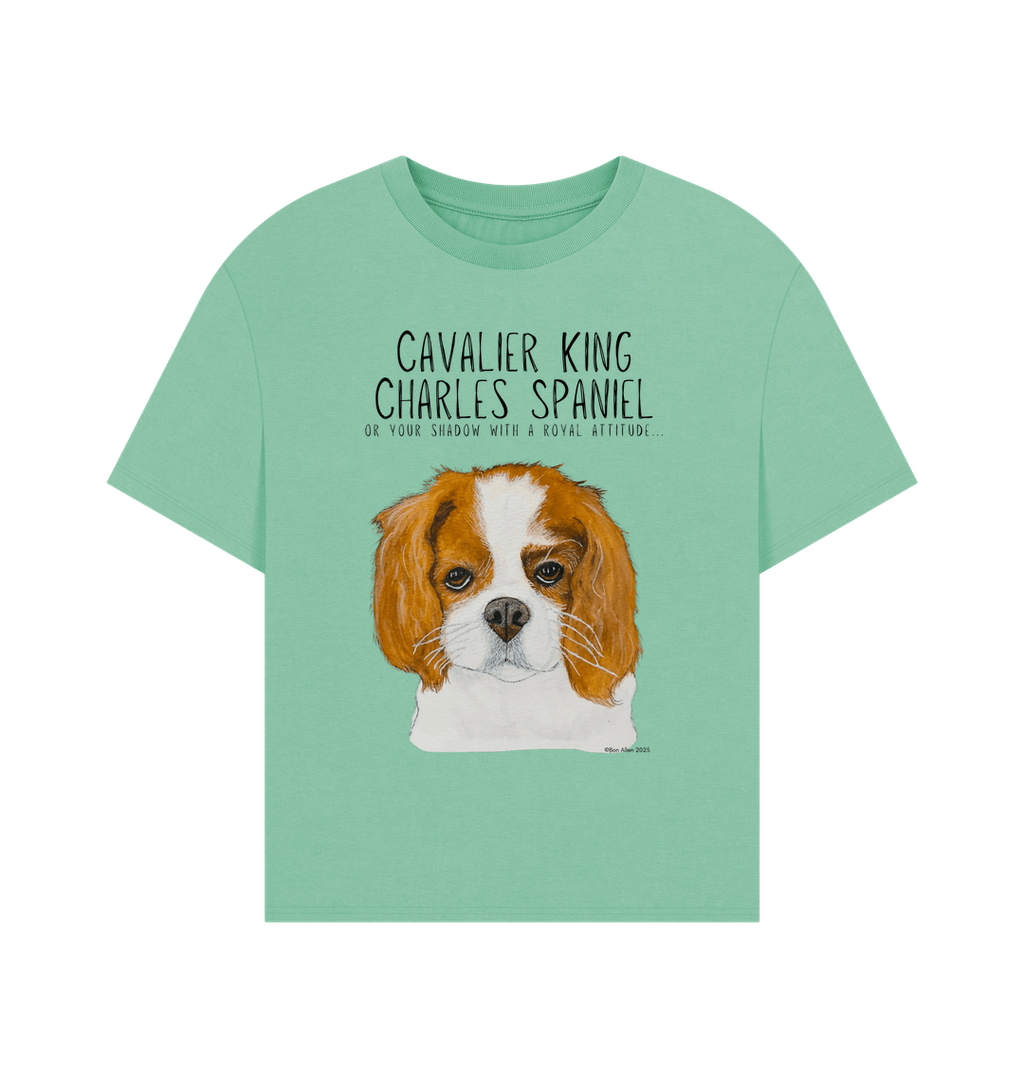 Bow Down, Darling: Sustainable Women’s Tee with Cavalier Queen Vibes