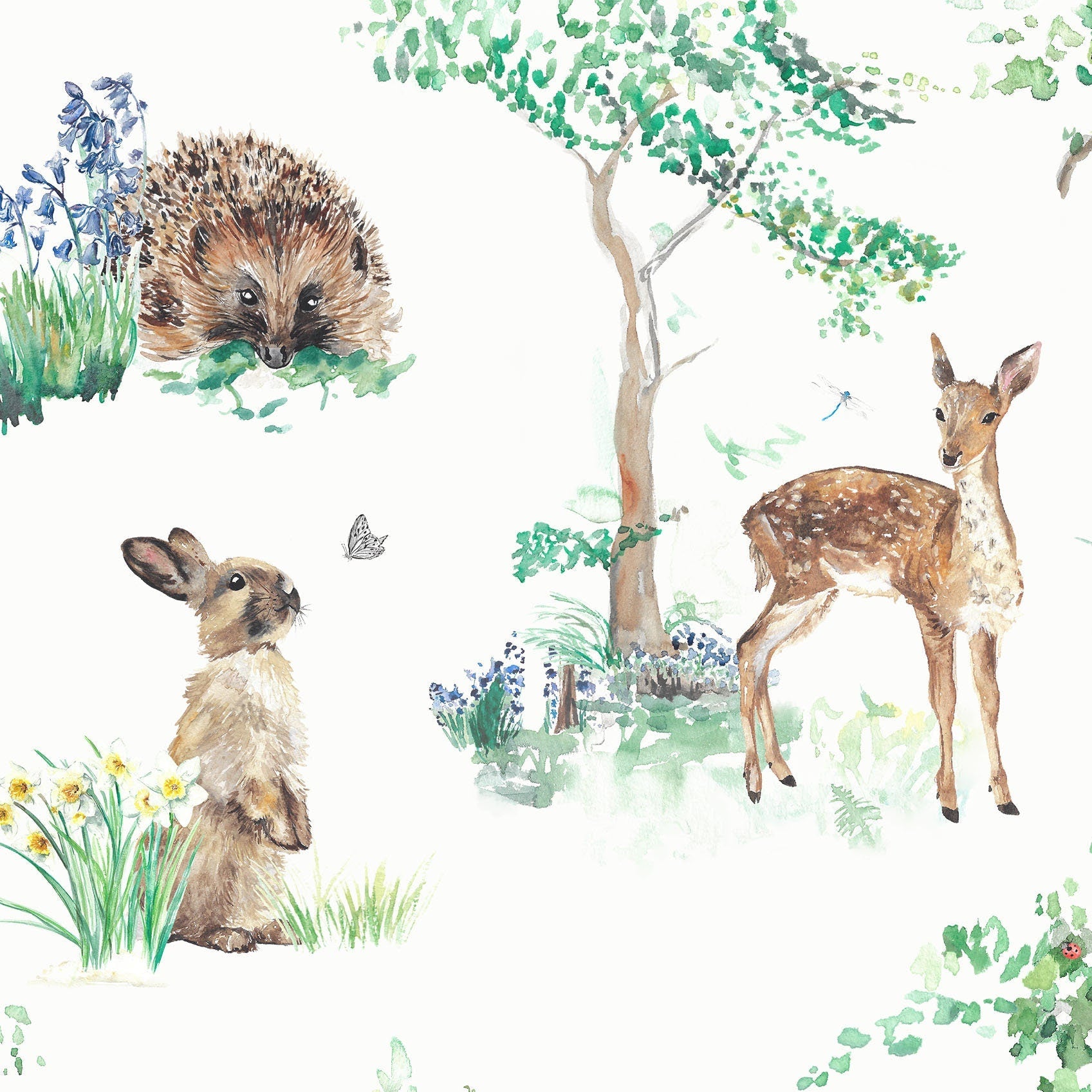 Woodland Animals Children's Wallpaper