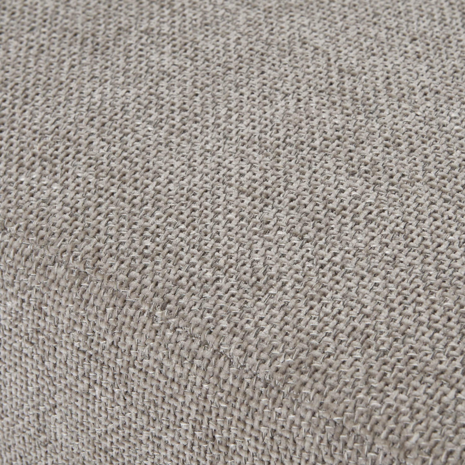 Taupe velvet ottoman footstool with wooden legs, plush cushioning, and modern farmhouse design by Sostter at brixbailey.com