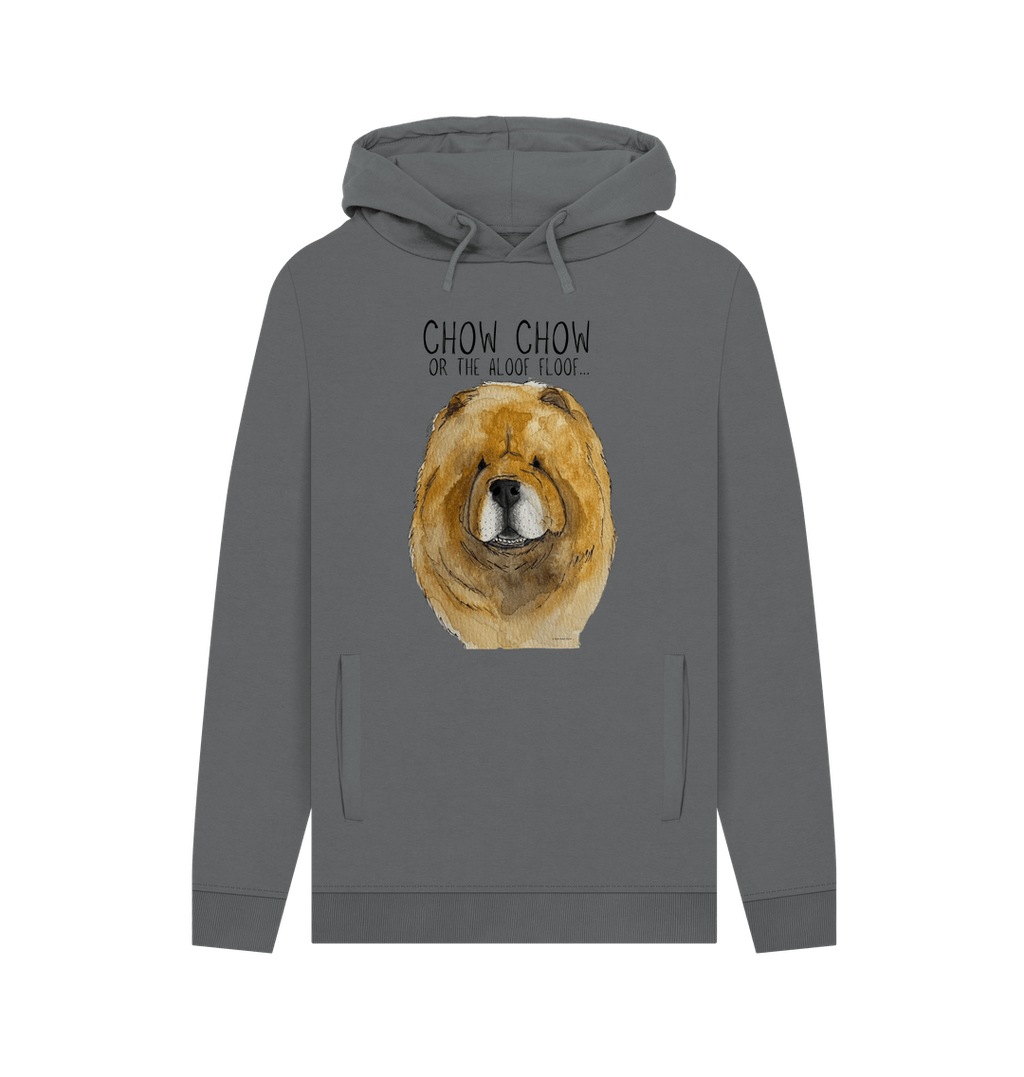 Stay Snuggly with the Aloof Floof – Red Chow Chow Men's Hoodie!