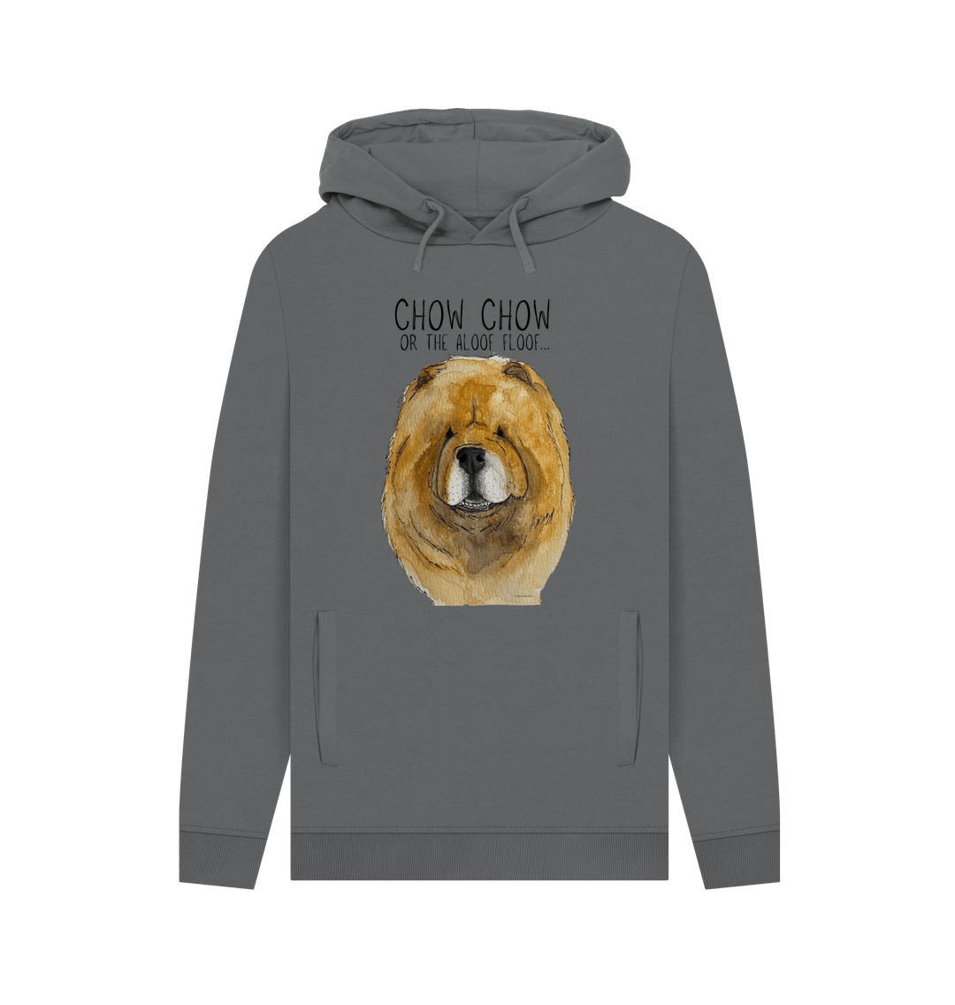 Stay Snuggly with the Aloof Floof – Red Chow Chow Men's Hoodie!