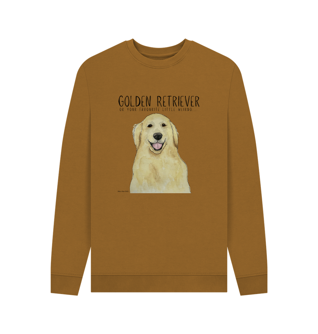 Golden Retriever Vibes: Sustainable Men’s Sweatshirt
