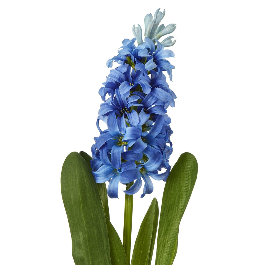 Lifelike blue hyacinth artificial flower stem, 44 cm, vibrant plastic petals for home decor by Sostter at brixbailey.com