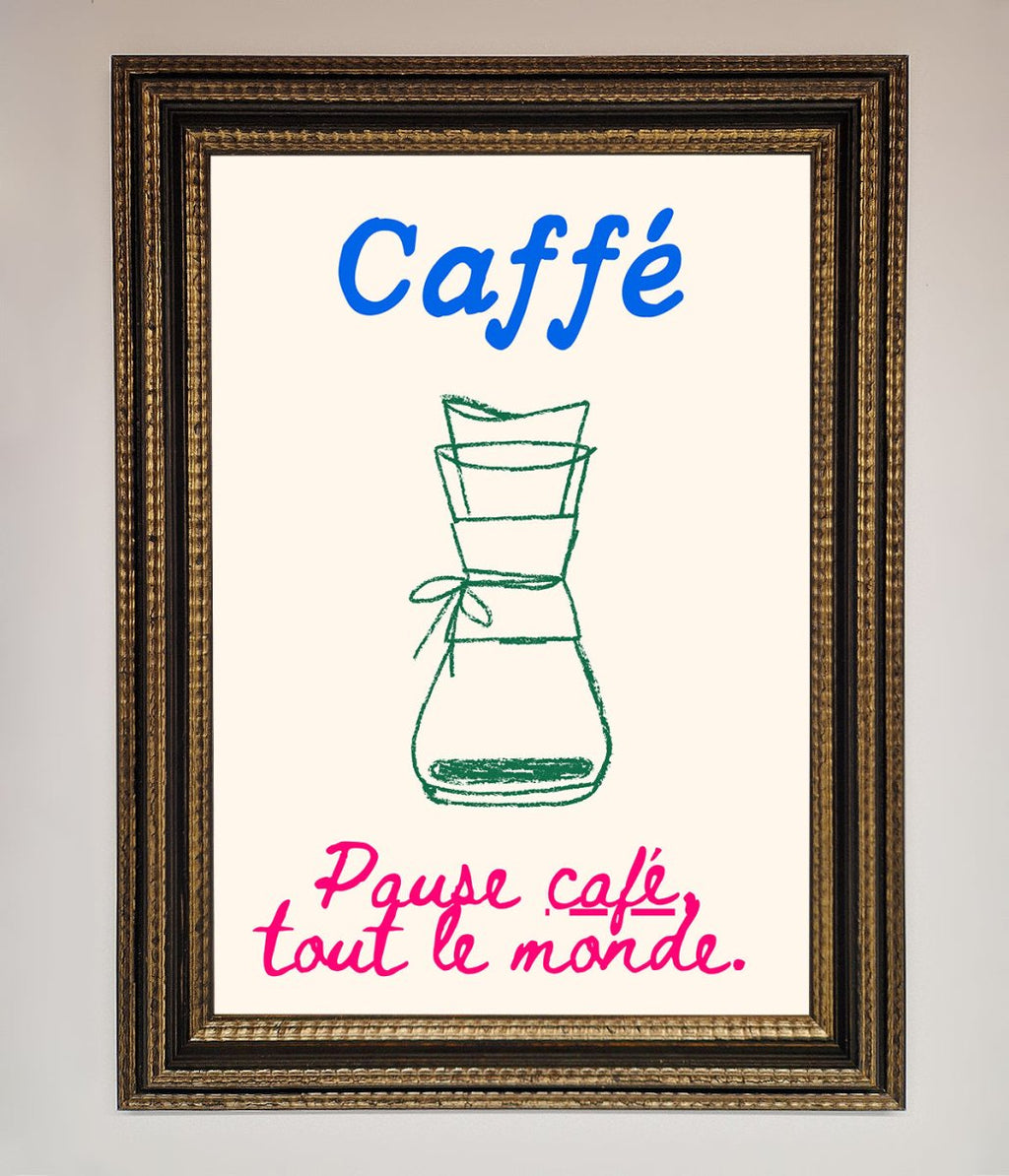 Caffe Art Framed Print