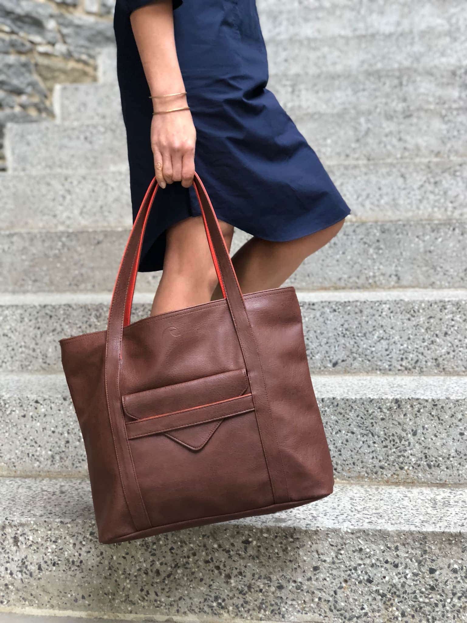 Borough Vegan Leather Tote Bag