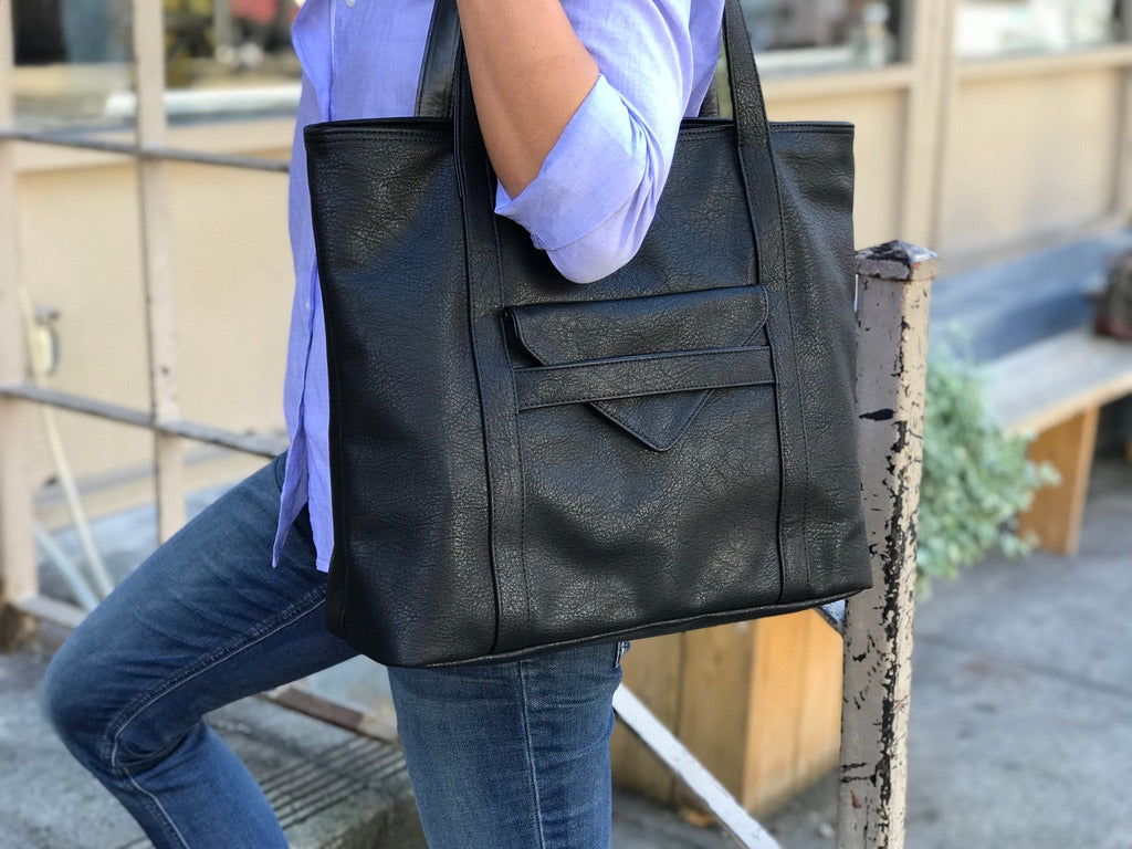 Borough Vegan Tote Bag in 3 Colors