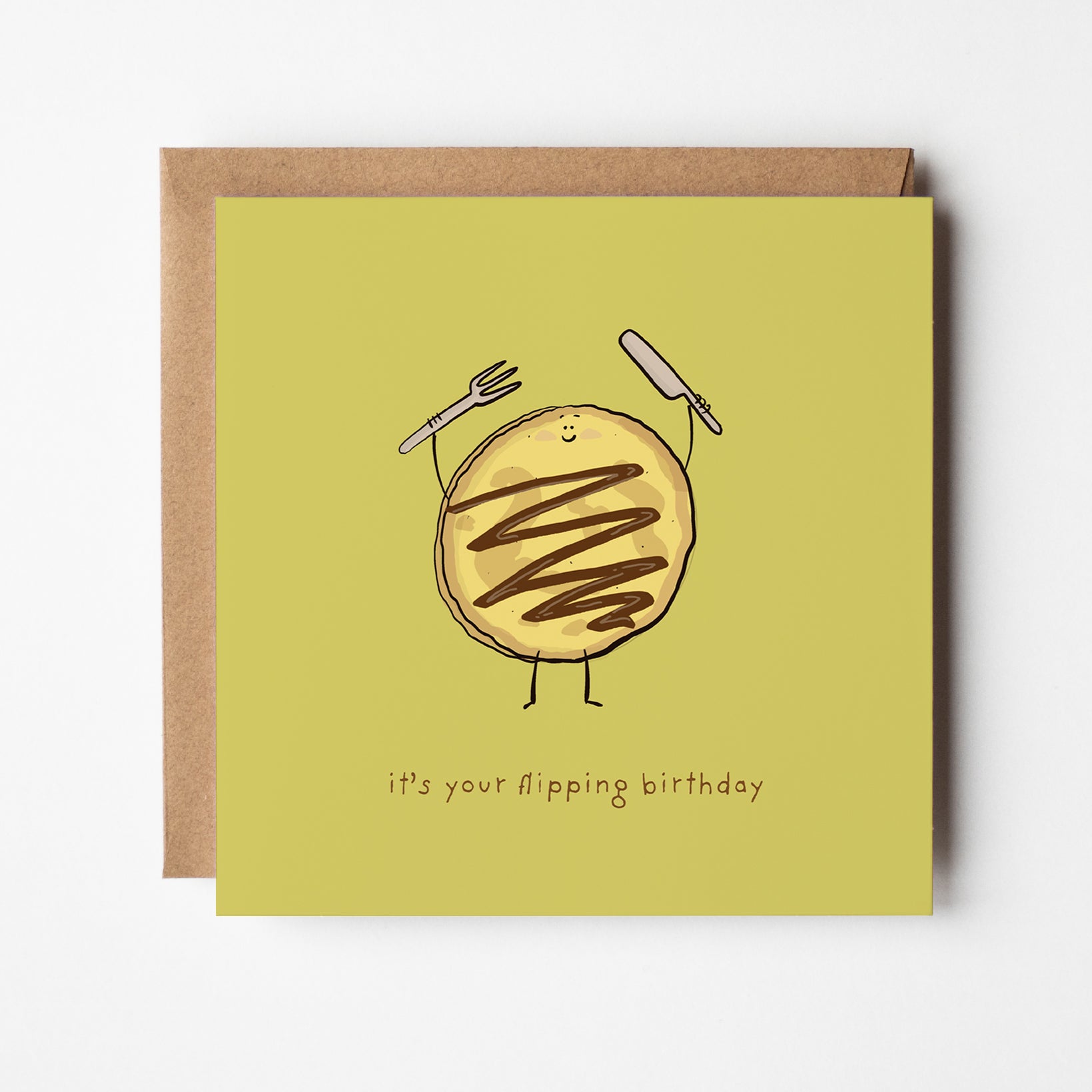 It's Your Flipping Birthday Pancake Greeting Card