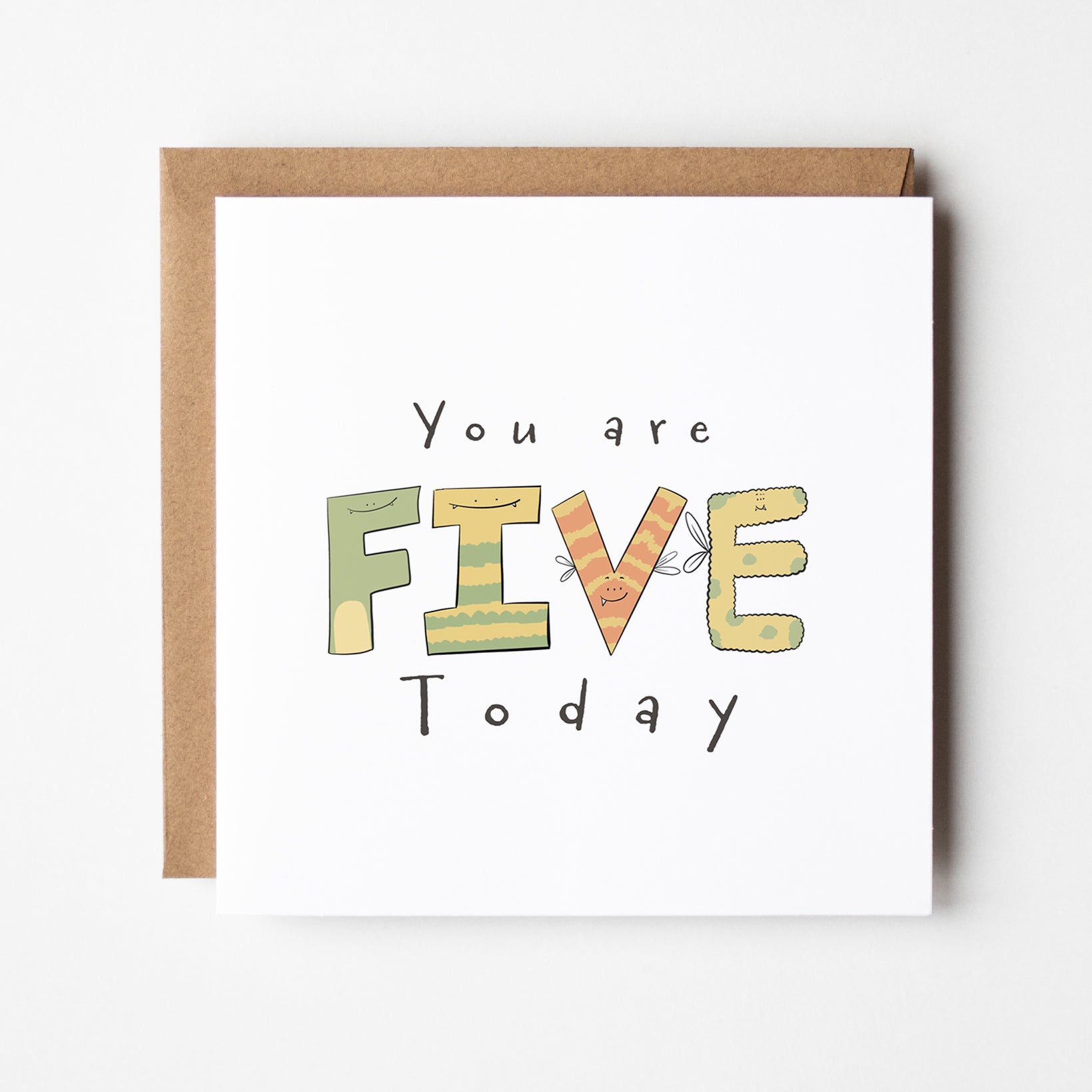 You Are 5 Today – Fun Milestone Card for Kids