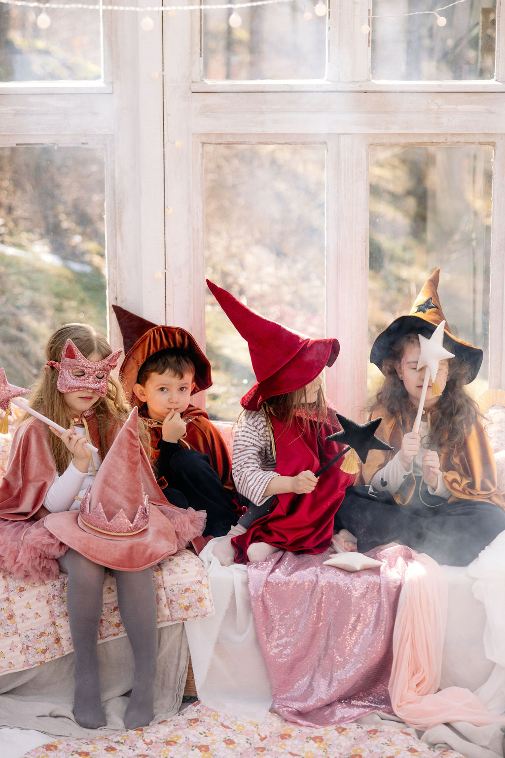 pink sequin cat mask glowing under soft light, perfect for fairy tale adventures and playful dress-up