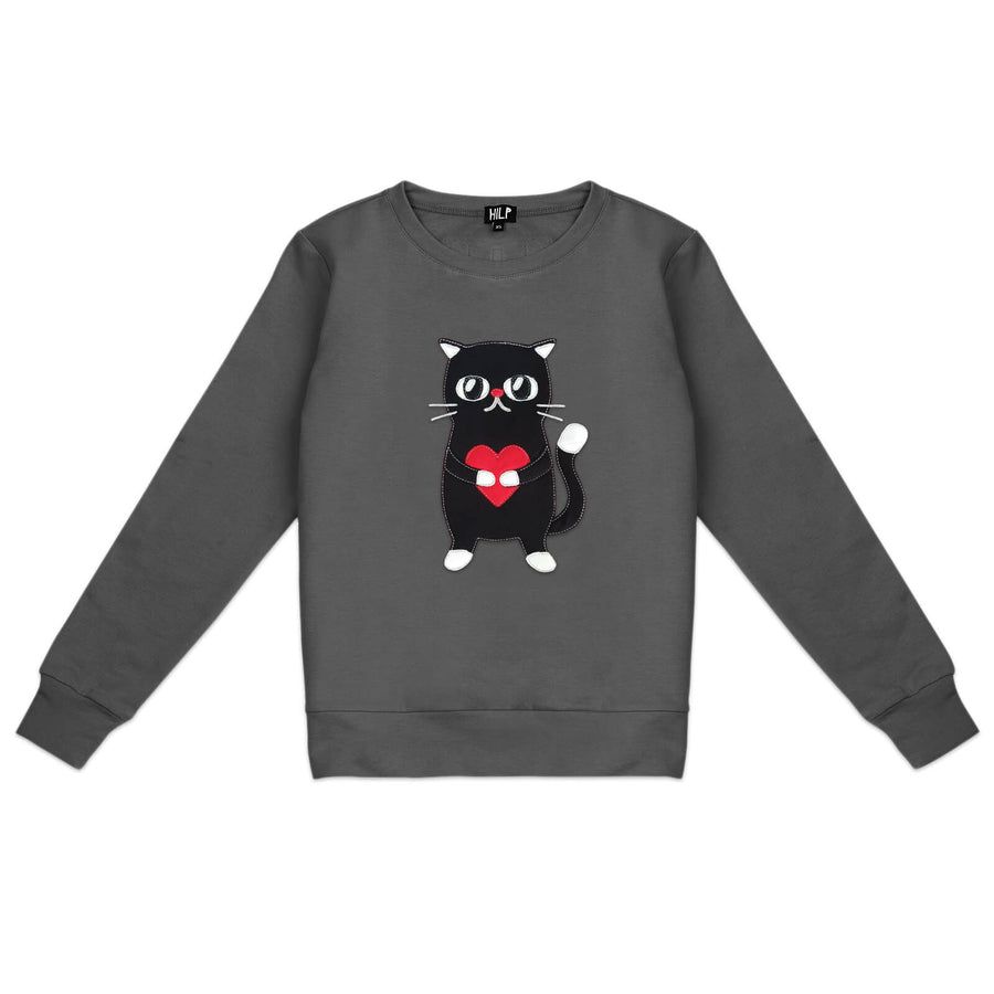 Women’s Heartful Cat Sweatshirt