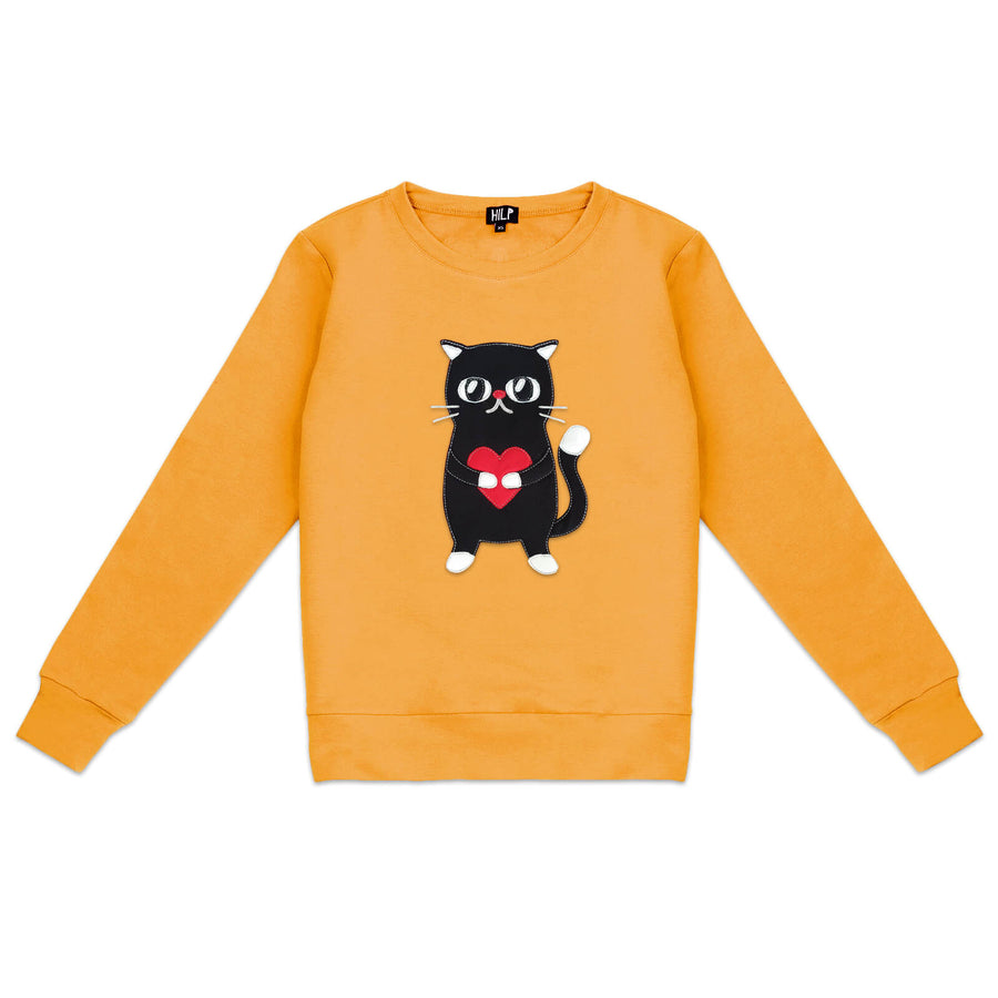 Women’s Heartful Cat Sweatshirt