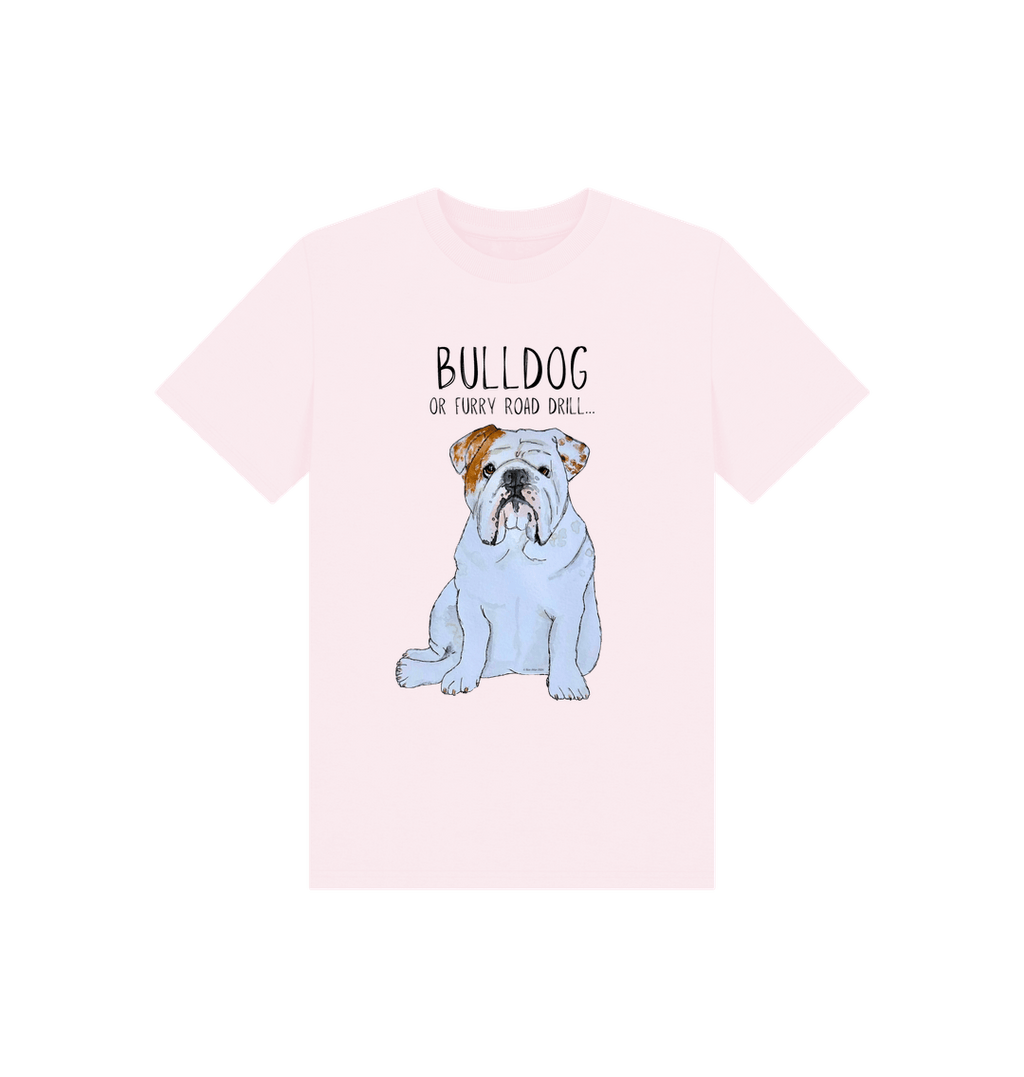 Paw-some Power: Furry Road Drill Bulldog Kid’s T-Shirt for Mini Rebels!