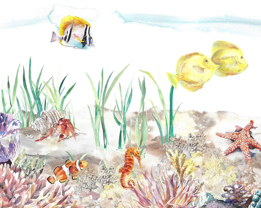 Coral Reef Underwater Mural Wallpaper