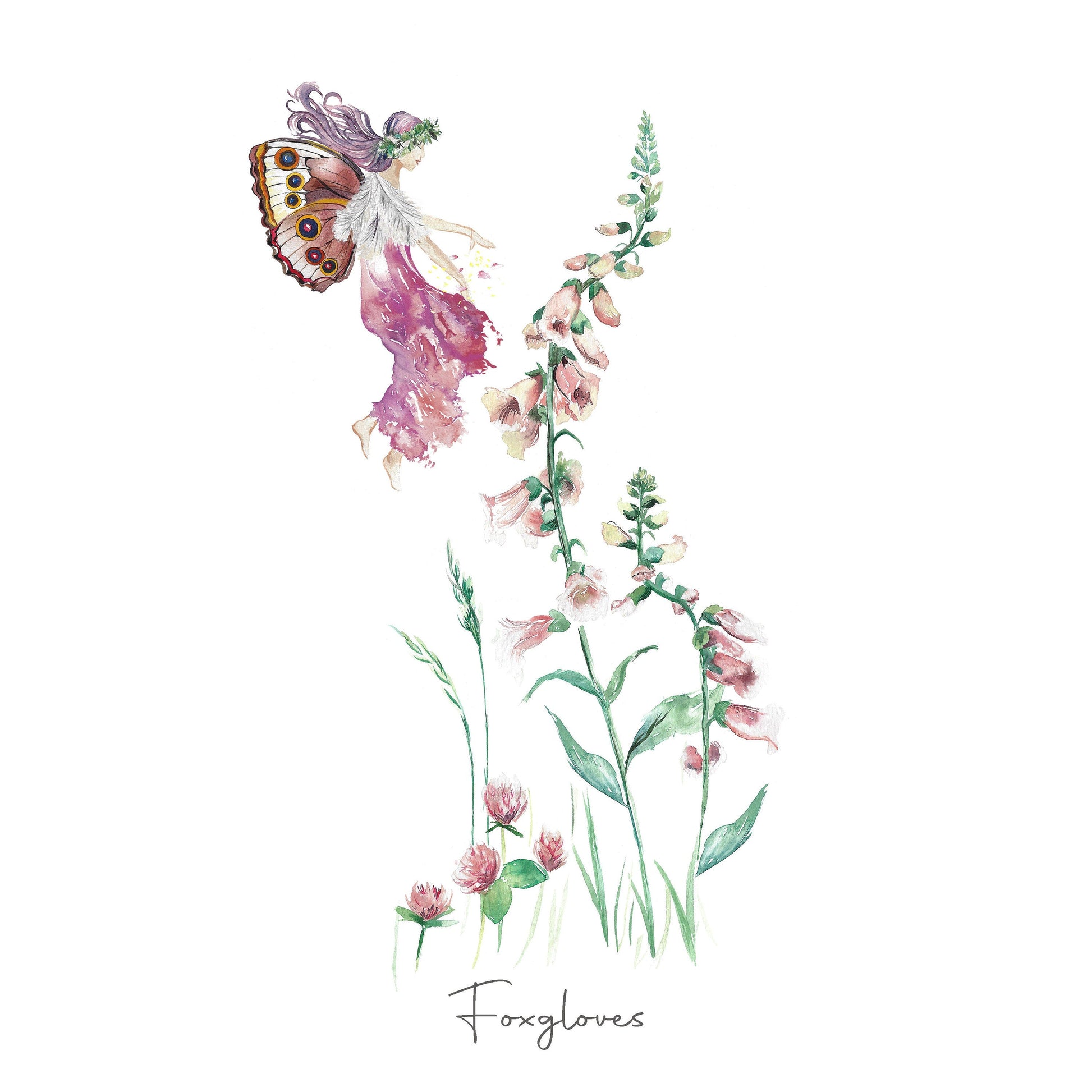 Foxglove Fairy Fine Art Print