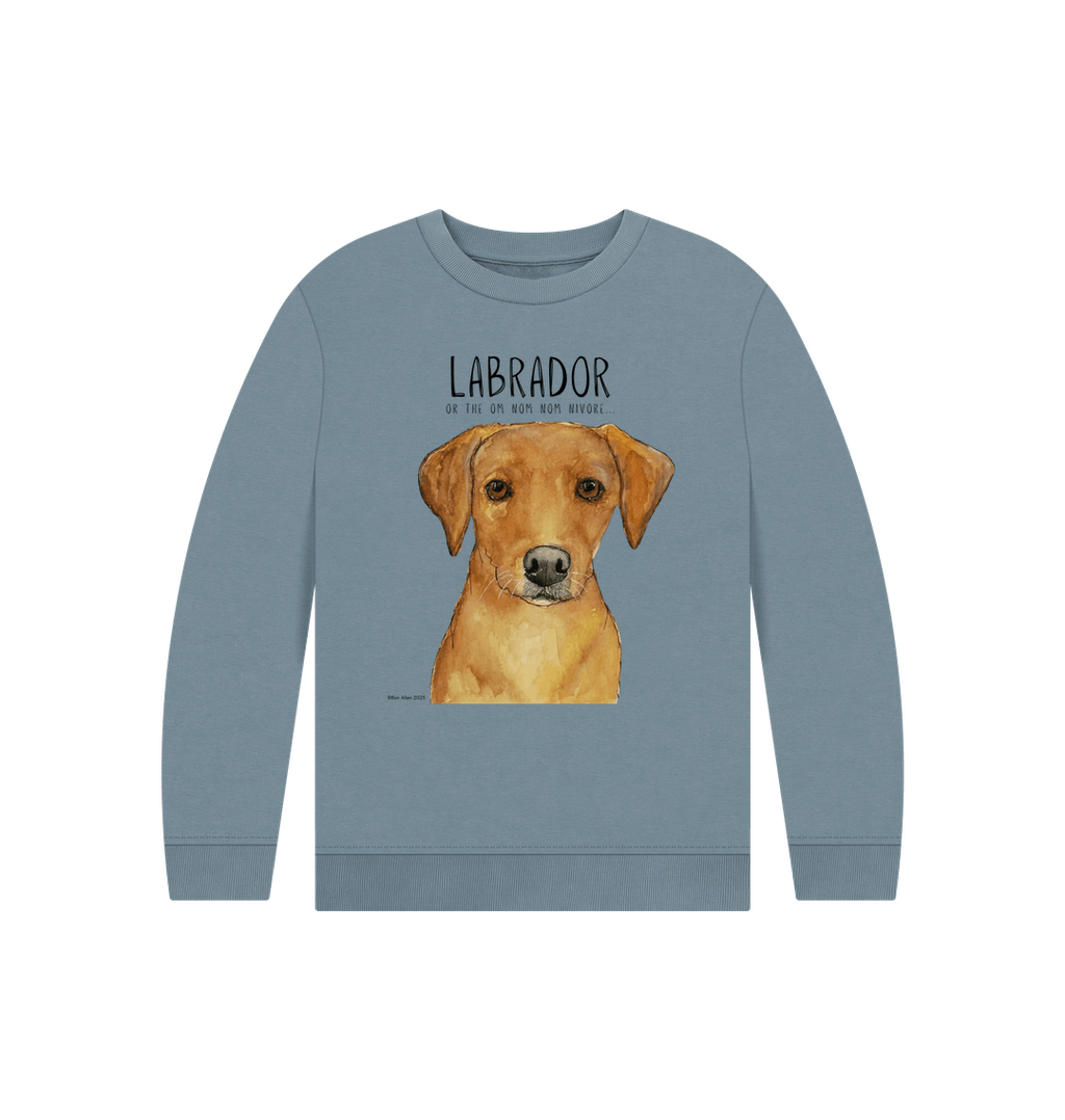 Crumb Catcher in Chief – The Fox Red Labrador Kids' Sweatshirt