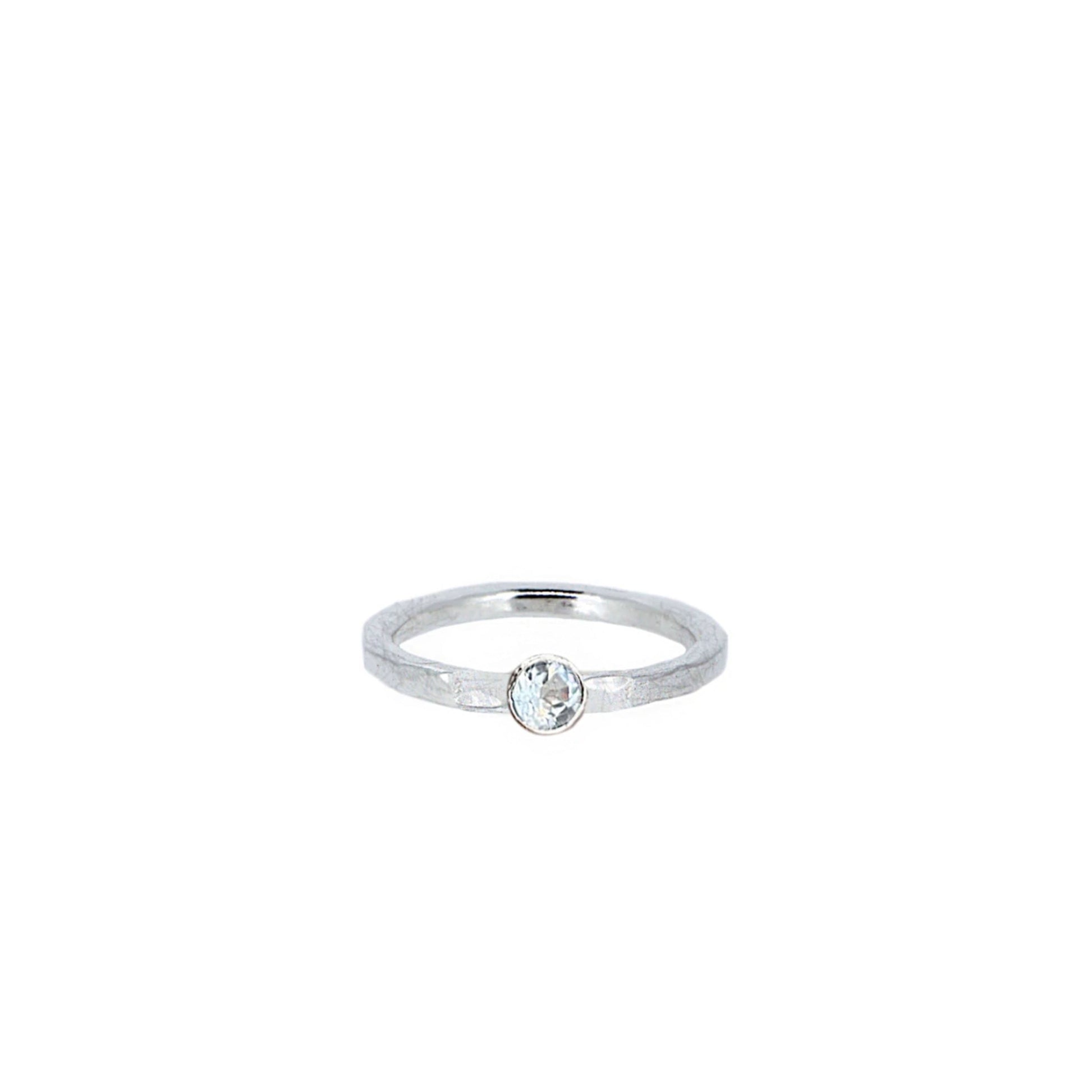 Baby Gemstone Ring in Sterling Silver