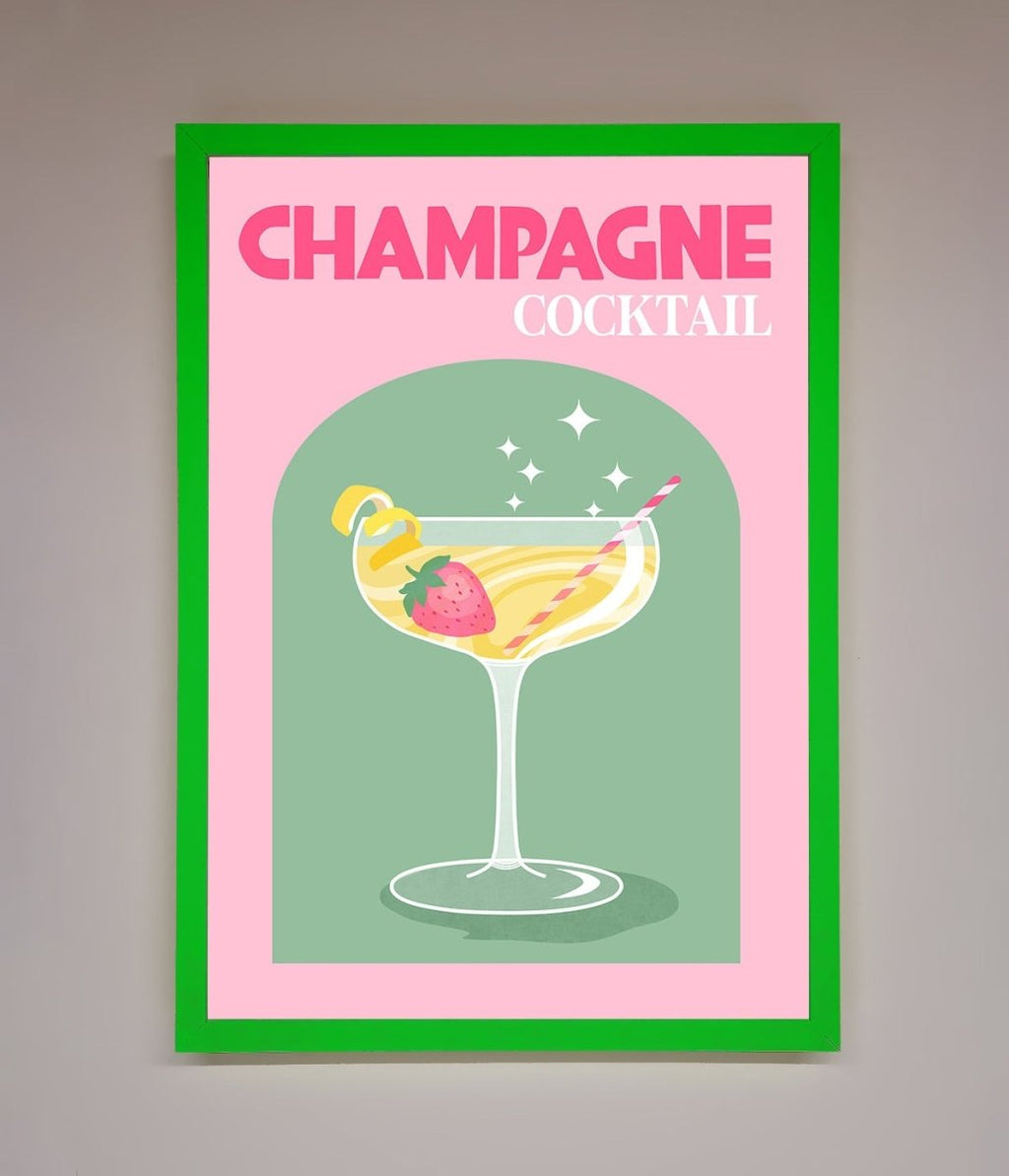 Champagne Cocktail Framed Poster