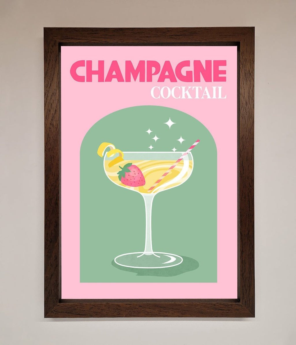 Champagne Cocktail Framed Poster