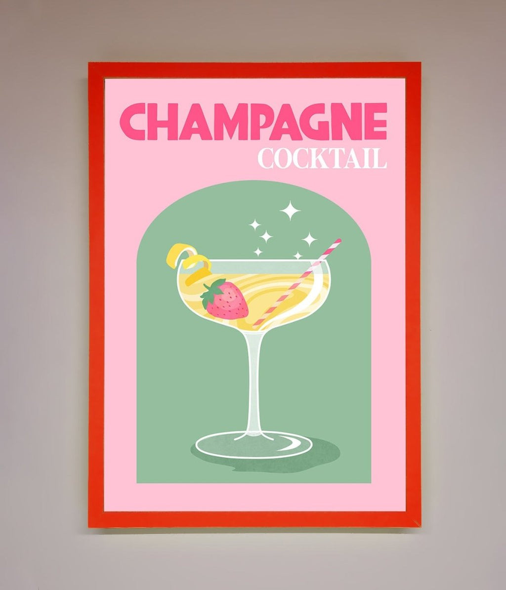 Champagne Cocktail Framed Poster