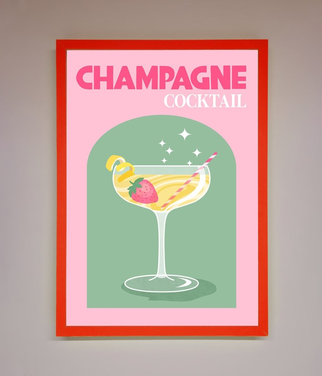 Champagne Cocktail Framed Poster