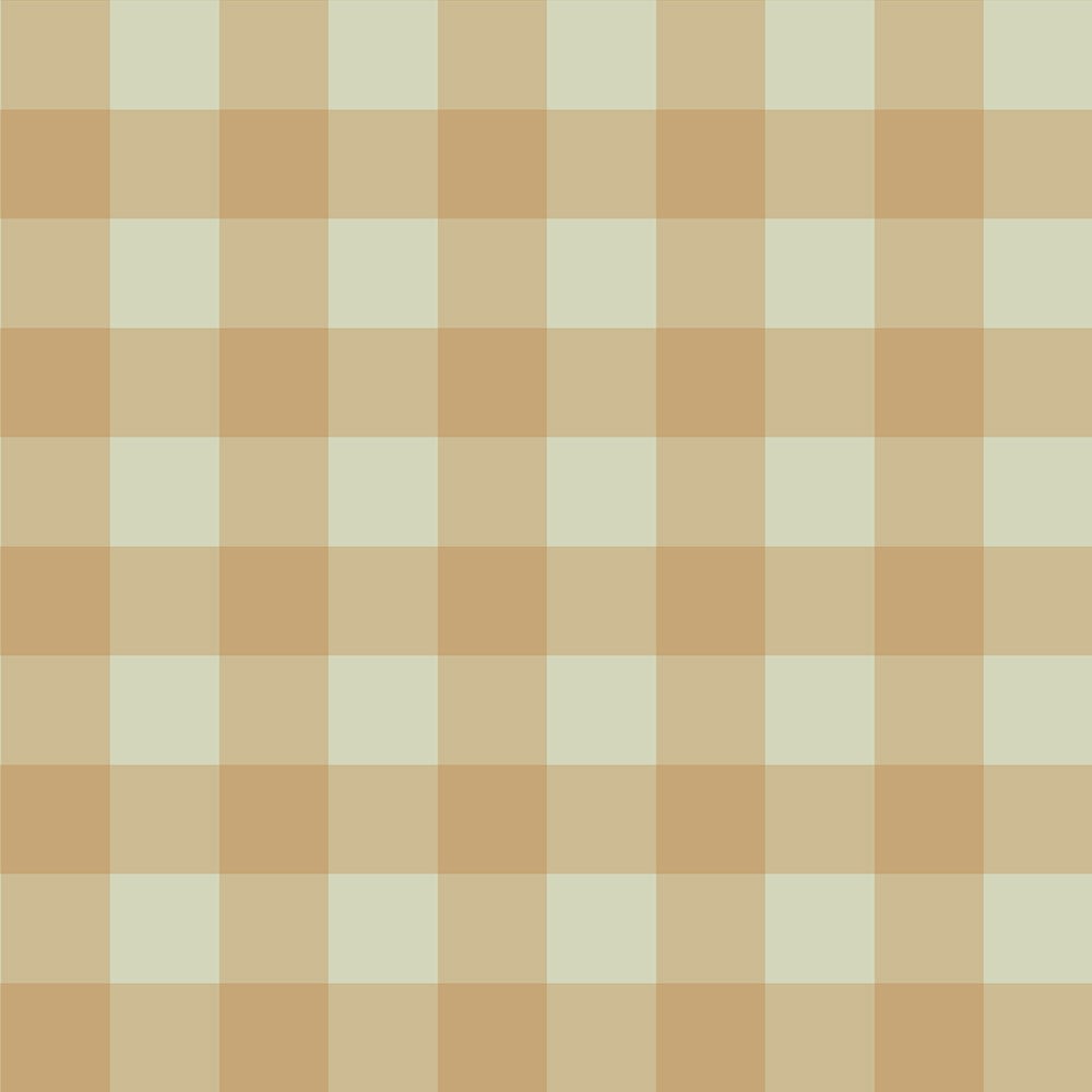 soft warm beige and green checked wallpaper for a serene kids room