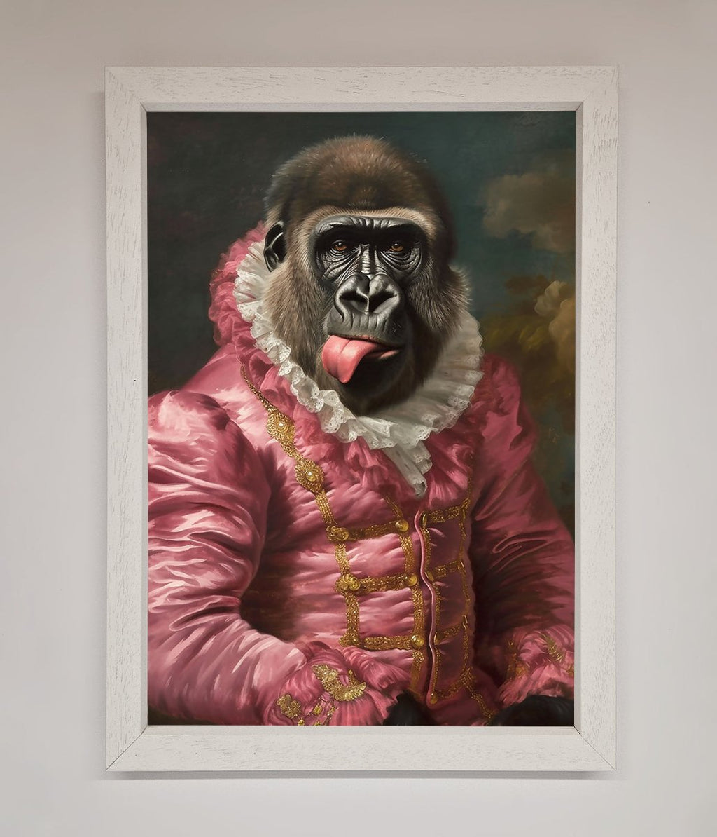 Cheeky Gorilla Framed Poster