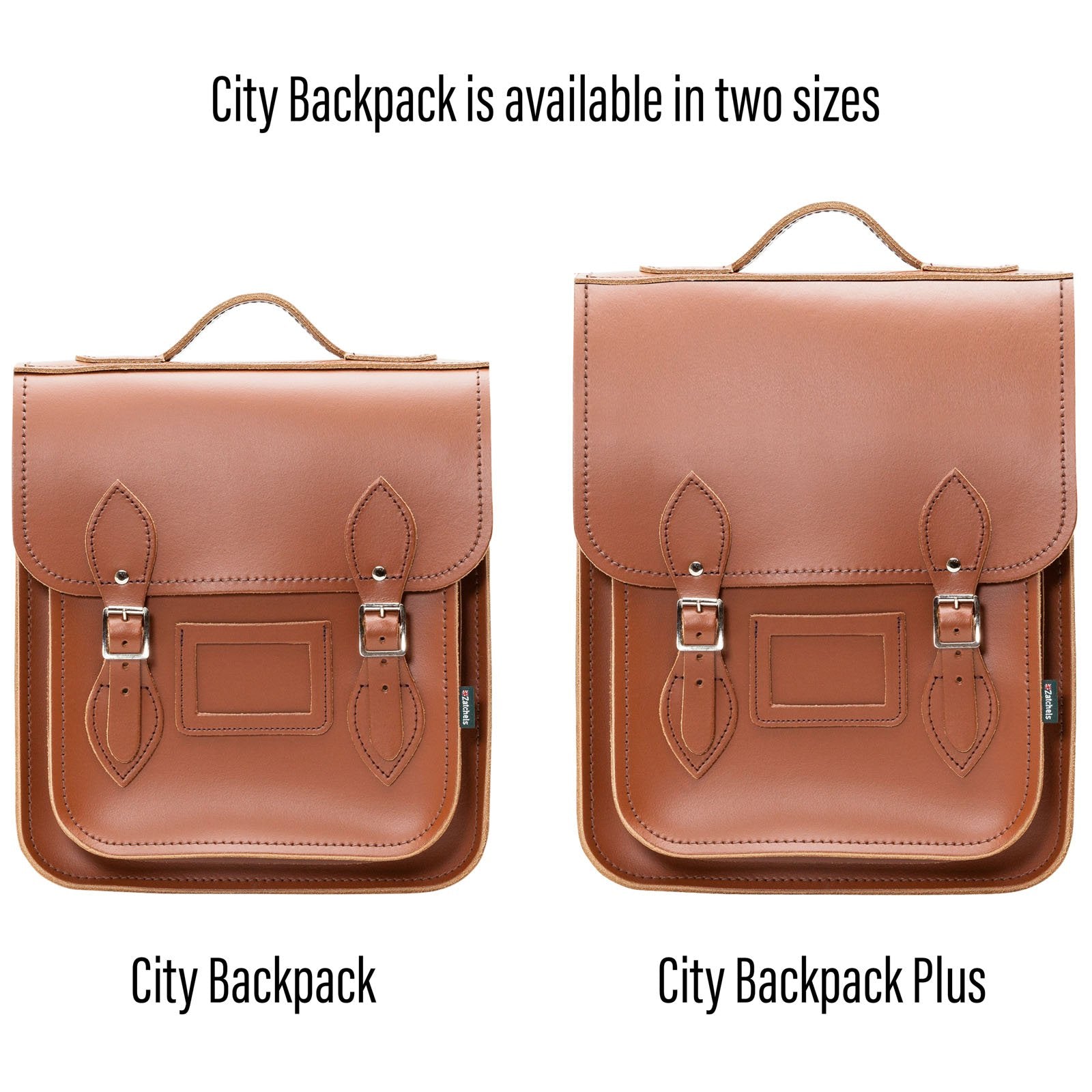 Handmade Leather City Backpack - Chestnut