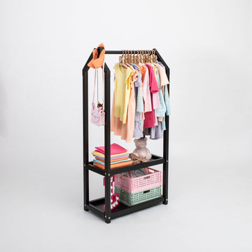 Montessori House Shaped Clothing Rack – Inspire Creativity & Order by Montessori House Bed at www.brixbailey.com