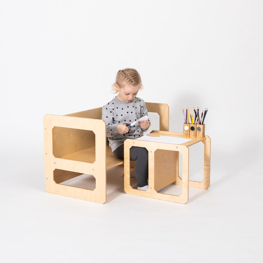 Montessori Weaning Table & Chair Set – Foster Child Independence by Montessori House Bed at www.brixbailey.com