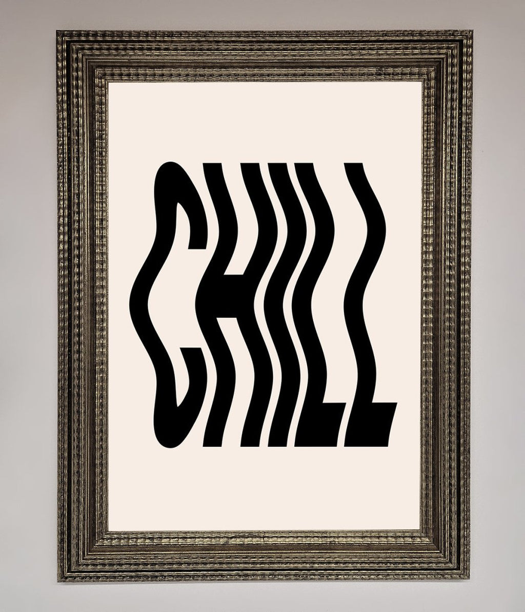 Chill Beige Framed Poster