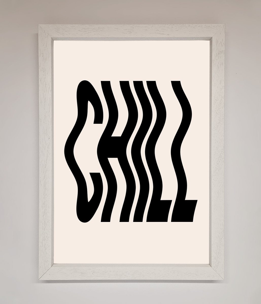 Chill Beige Framed Poster