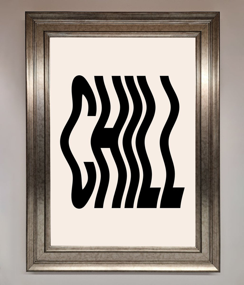 Chill Beige Framed Poster