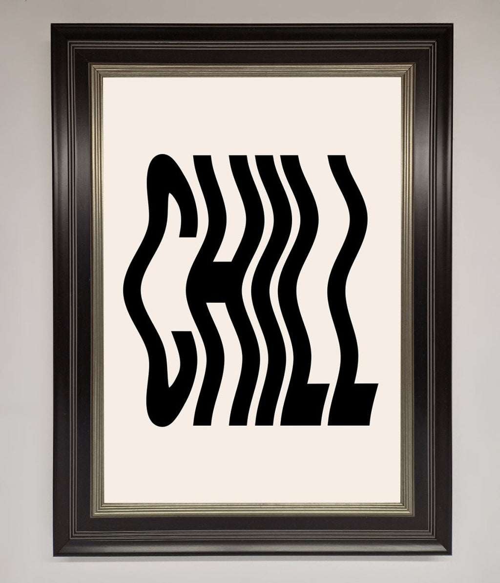 Chill Beige Framed Poster