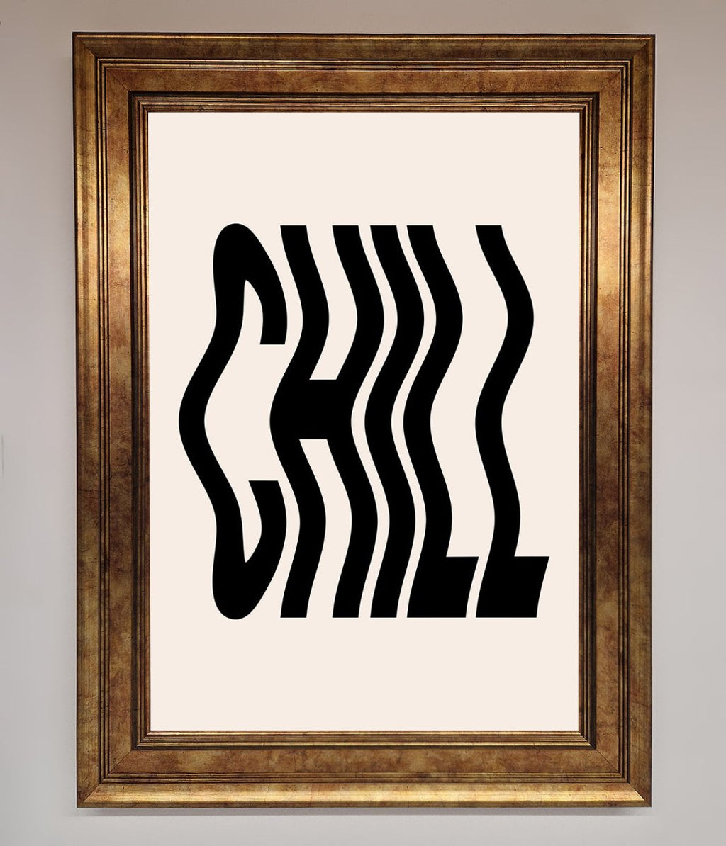 Chill Beige Framed Poster