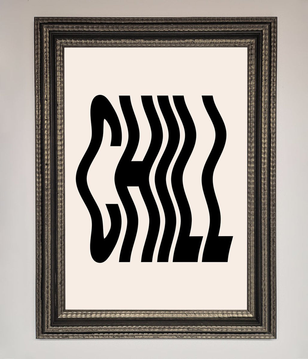 Chill Beige Framed Poster