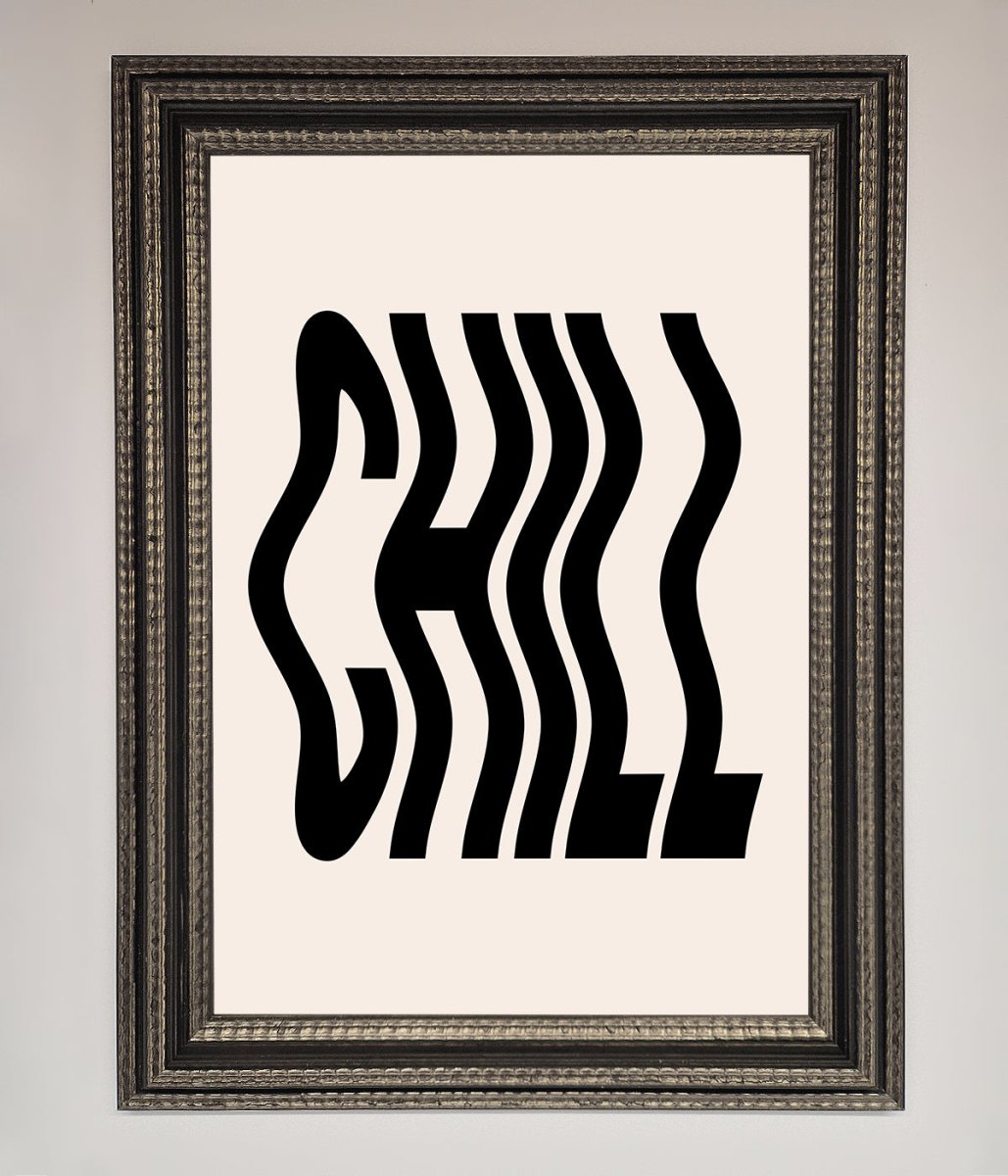 Chill Beige Framed Poster