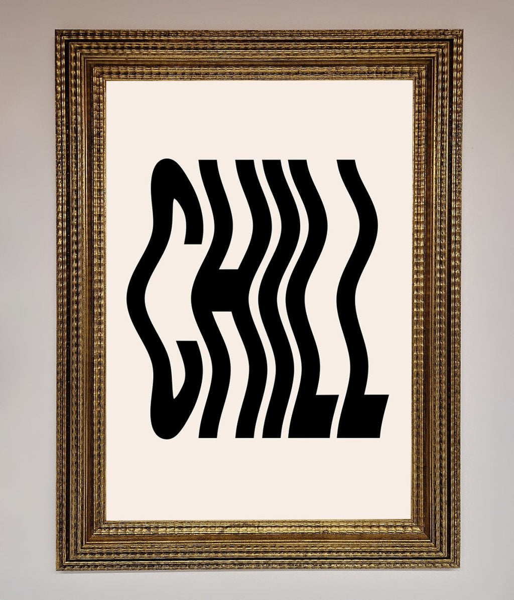 Chill Beige Framed Poster