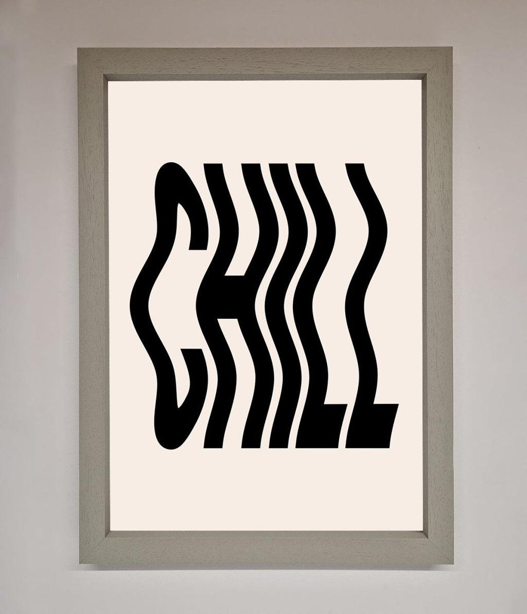 Chill Beige Framed Poster