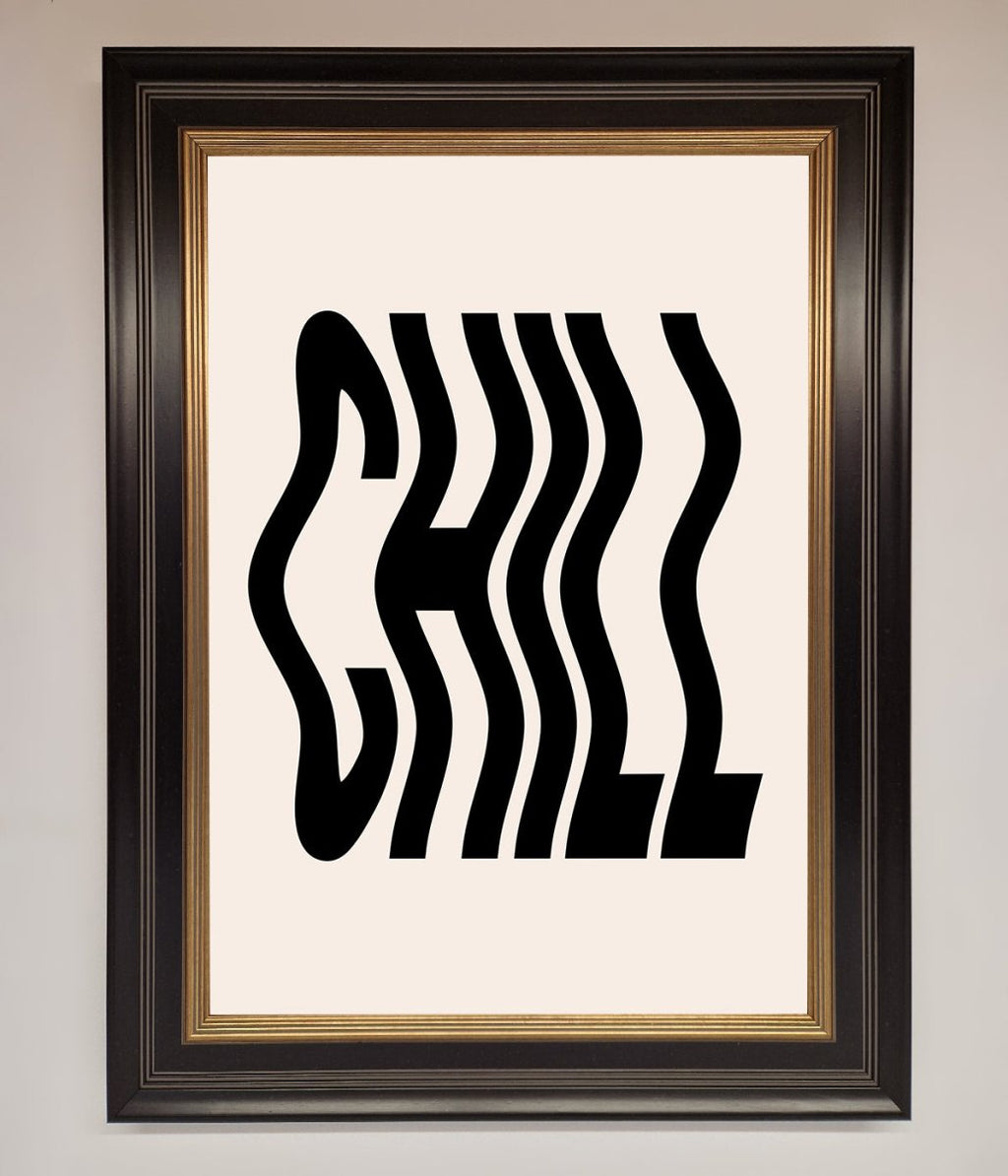 Chill Beige Framed Poster