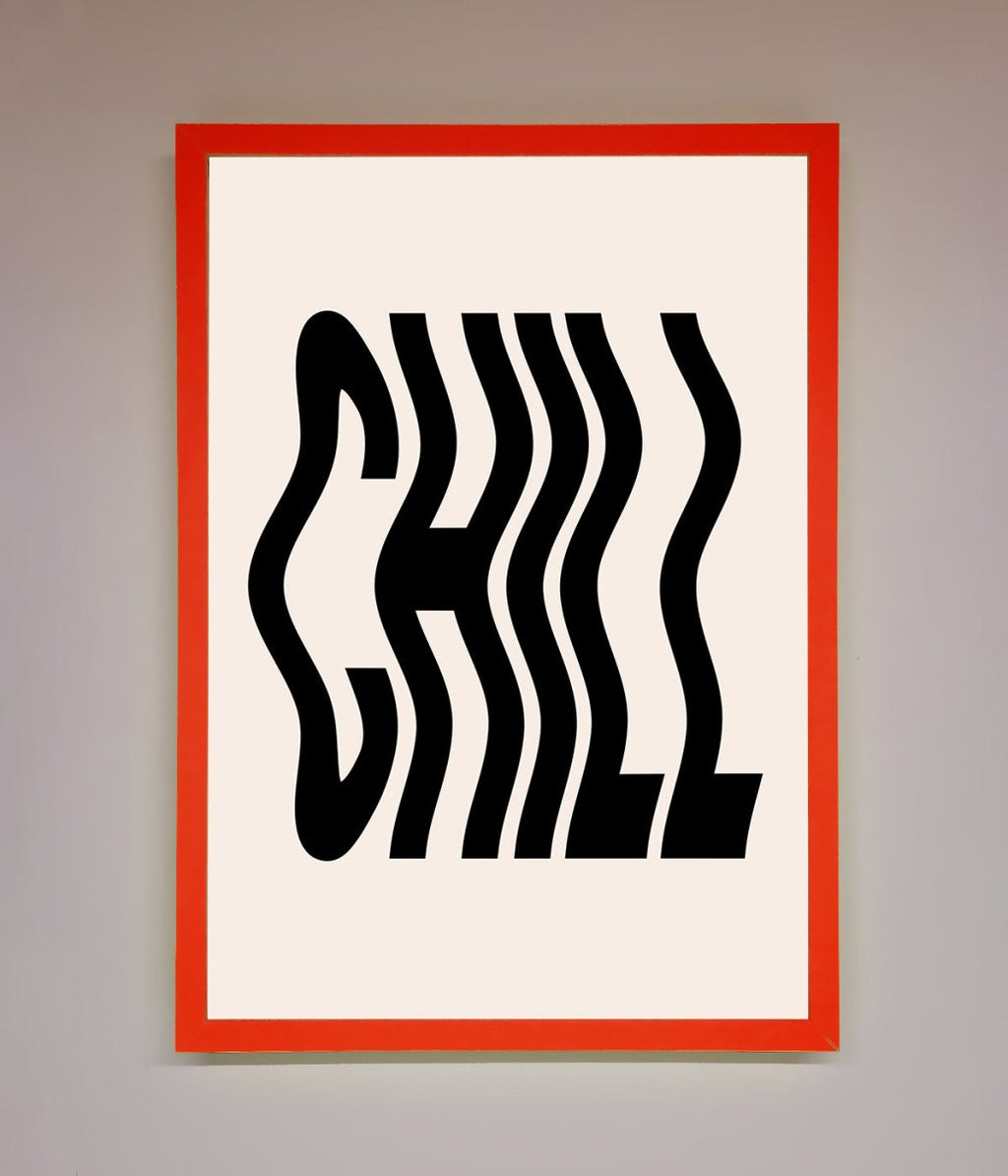 Chill Beige Framed Poster