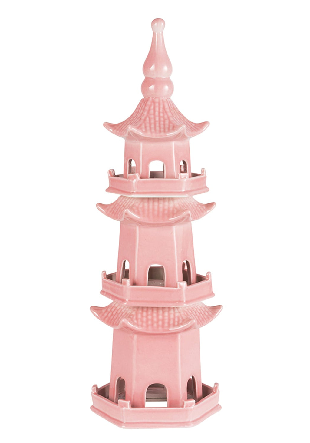 Chinoiserie Rose Pagoda in Blush Pink