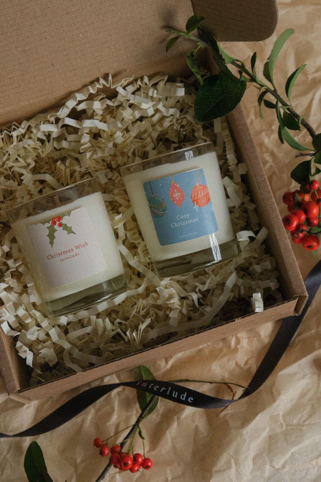 Christmas Votive Candles Gift Set